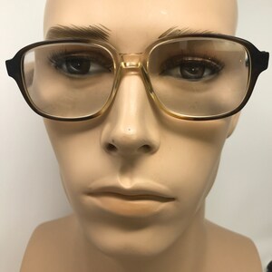 Vintage Couture Eyewear Classic Eyeglasses Glasses Frames Brown Square Eyeglasses Frame Retro