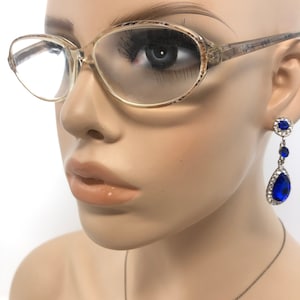 Vintage Lois Eyeglasses Glasses Frame Brown Oval Used Eyeglass Frames Retro