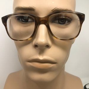 Vintage Severn C211 Eyeglasses Glasses Frames Brown Tortoise Square Eyeglasses Frame Retro