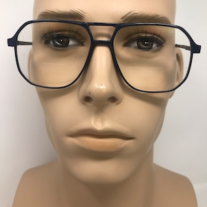 Vintage Swift Eyeglasses Glasses Frames Blue Pilot Eyeglasses Frame Retro
