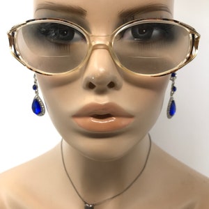 Vintage Zodiac Naomi Eyeglasses Glasses Frames Brown Fleck Oval Glasses Retro Frame xeby