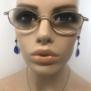 Vintage Laura Ashley Pippa Eyeglasses Glasses Frames Gold Oval Eyeglasses Frame Retro
