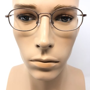 Vintage Specsavers Carter Eyeglasses Glasses Frames Bronze Oval Round Eyeglasses Frame Retro