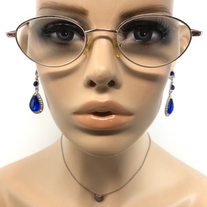 Vintage Dunelm Florence Eyeglasses Glasses Frames Bronze Oval Eyeglasses Frame Retro