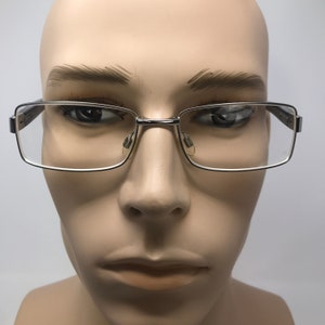Vintage Specsavers Bernie Eyeglasses Glasses Frame Silver Rectangular Used Eyeglass Frames Retro