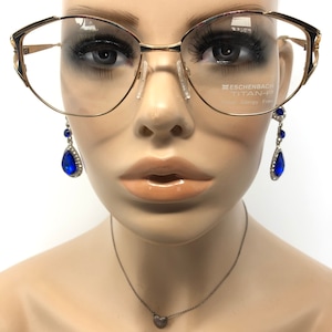 Vintage Eschenbach 3572 Carat Collection NOS Eyeglasses Glasses Frames Red Gold Oval Eyeglasses Frame Retro