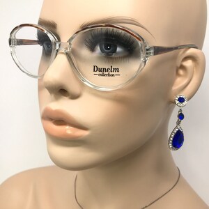 Lunettes de vue Dunelm PRU C-1 vintage vintage, monture de lunettes carrée marron clair occasion, montures de lunettes rétro