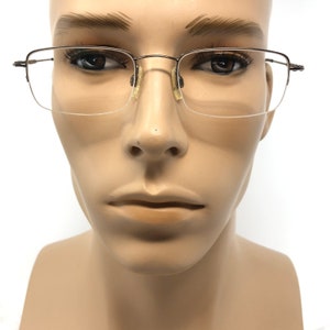 Vintage Jaeger Mod 234 Eyeglasses Glasses Frames Silver Rectangular Eyeglasses Frame Retro