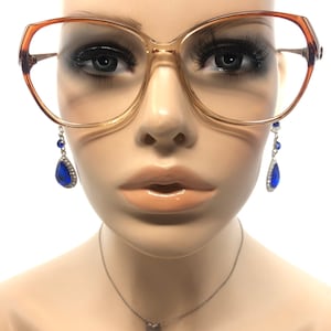 Vintage Amelia Eyeglasses Glasses Frames Brown Clear Square Eyeglasses Frame Retro
