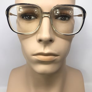 Vintage Specsavers Eyeglasses Glasses Frame Black Clear Square Used Eyeglass Frames Retro