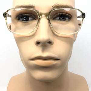 Vintage The Pennine Collection Angus Eyeglasses Glasses Frame Grey Square Geek Used Eyeglass Frames Retro