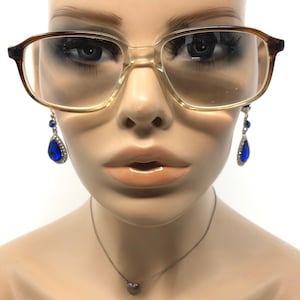 Vintage Classique 4 Eyeglasses Glasses Frames Brown Square Eyeglasses Frame Retro