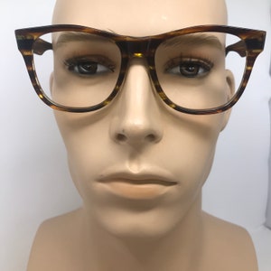 Vintage Corvette Eyeglasses Glasses Frame Brown Square Used Eyeglass Frames Retro