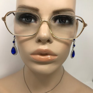 Vintage Menrad 1022 Eyeglasses Glasses Frames Brown Clear Square Eyeglasses Frame Retro