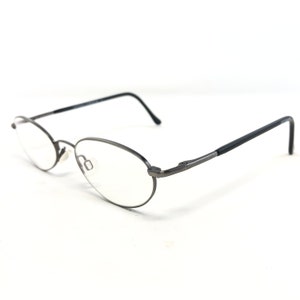 Vintage Jeff Banks J438 Eyeglasses Glasses Frames Silver Oval Eyeglasses Frame Retro