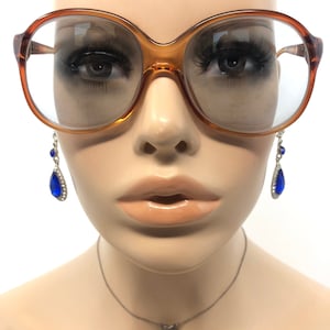 Vintage Terri Brogan 8713 Eyeglasses Glasses Frames Brown Rounded Eyeglasses Frame Retro