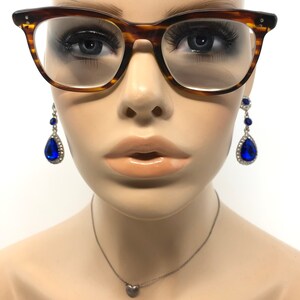 Vintage Ladies Geek Eyeglasses Glasses Frames Brown Square Eyeglasses Frame Retro