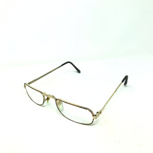 Vintage Oval Eyeglasses Glasses Frames Brown Gold Eyeglasses Frame Retro Mens Ladies Unisex