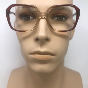 Vintage Specsavers Ben Eyeglasses Glasses Frames Red Geek Square Eyeglasses Frame Retro