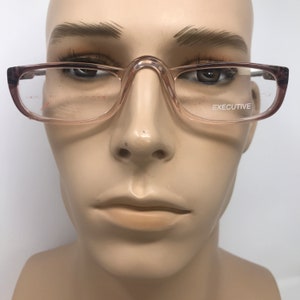 Vintage Executive 6 Eyeglasses Glasses Frames Pink Half Moon Eyeglasses Frame Retro