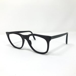 Vintage Geek Eyeglasses Glasses Frames Black Square Eyeglasses Frame Retro Unisex Mens Ladies