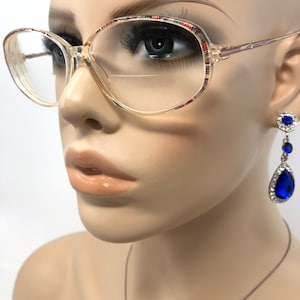 Vintage Tom White Elegance 664 Eyeglasses Glasses Frame Clear Oval Used Eyeglass Frames Retro