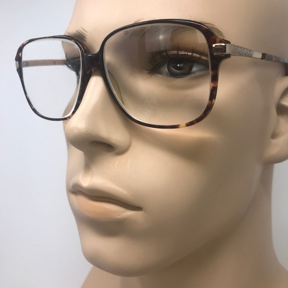 Vintage Mens Eyeglasses Glasses Frames Brown Tort… - image 2