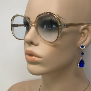 Vintage Vortex Nita Eyeglasses Glasses Frame Clear Round Used Eyeglass Frames Retro
