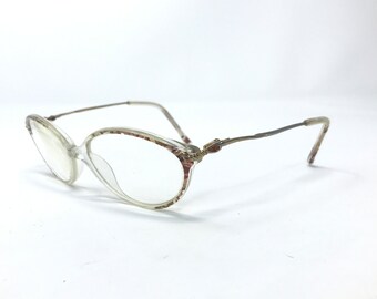 Vintage Specsavers Aurora Eyeglasses Glasses Frames Brown Clear