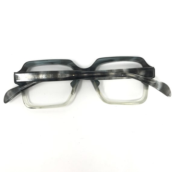 Vintage Mens Geek Eyeglasses Glasses Frames Grey … - image 6