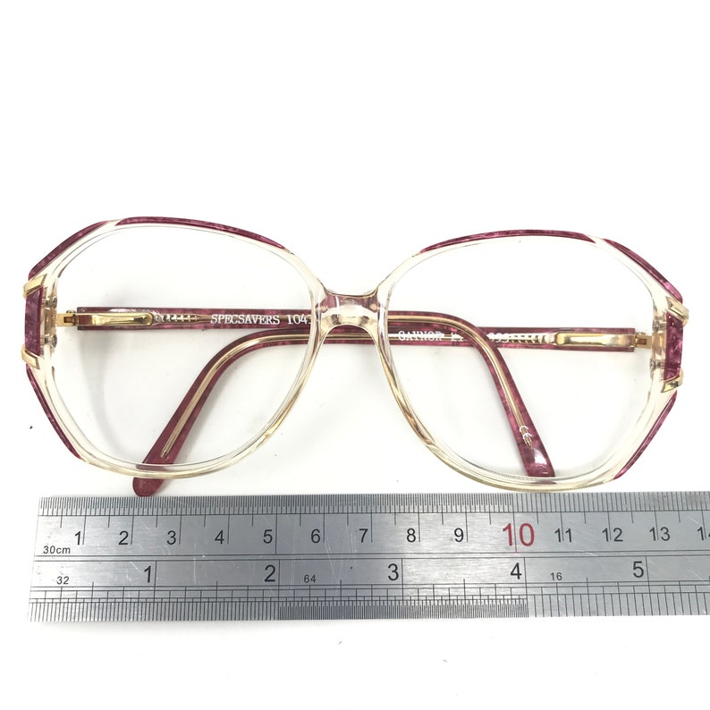 Vintage Specsavers Gaynor Eyeglasses Glasses Frames Red Square Eyeglasses Frame Retro image 7