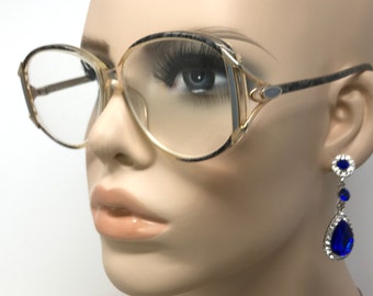 Vintage Specsavers IDI Eyeglasses Glasses Frame Grey Square Used Eyeglass Frames Retro