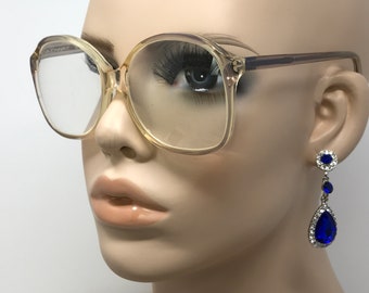 Vintage Broadway Focus Eyeglasses Glasses Frame Clear Square Used Eyeglass Frames Retro