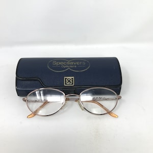 Vintage Specsavers Katina Eyeglasses Glasses Frames Pink Oval Eyeglasses Frame Retro