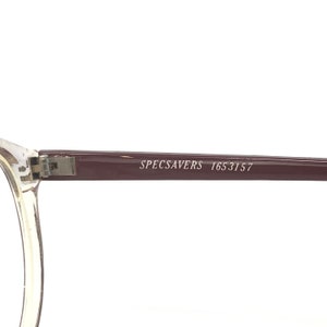Vintage Specsavers MC-616 glasögonbåge röd rund panto begagnade glasögonbågar retro bild 9