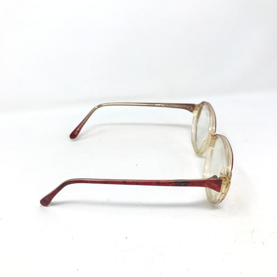Vintage Ladies Eyeglasses Glasses Frames Red Clea… - image 5