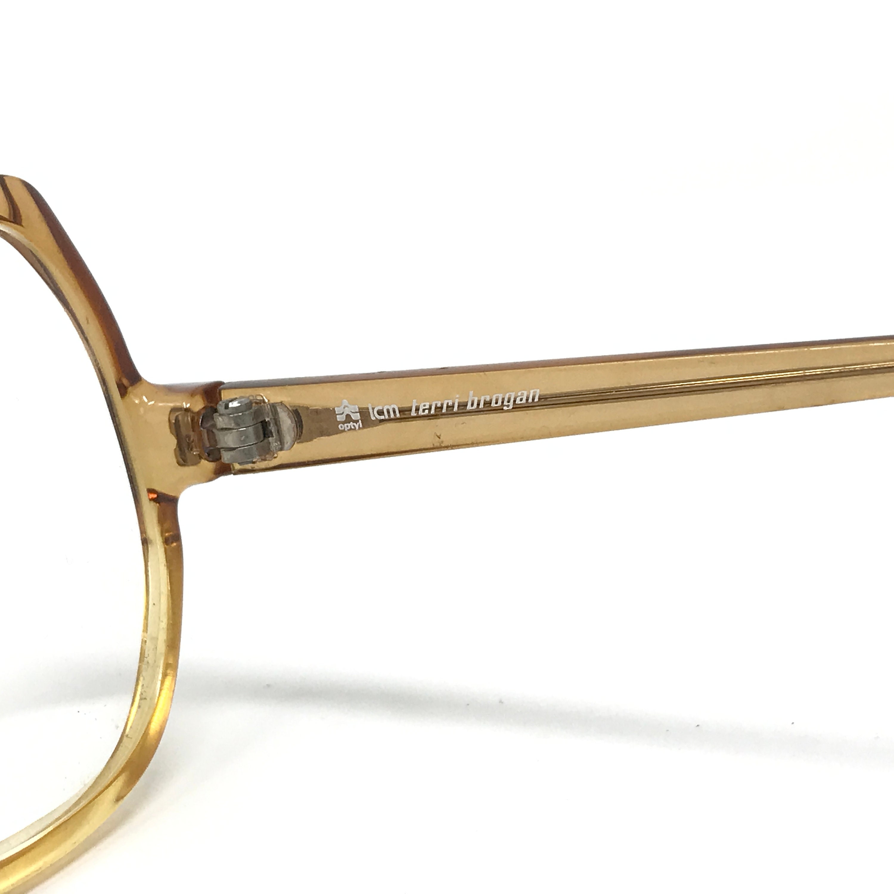 Vintage Terri Brogan 8815 Eyeglasses Glasses Frames Yellow 