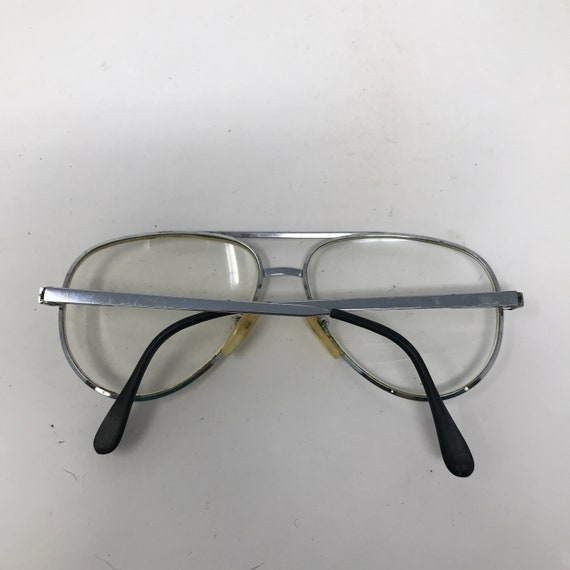 Vintage Mens Pilot Eyeglasses Glasses Frames Silv… - image 6