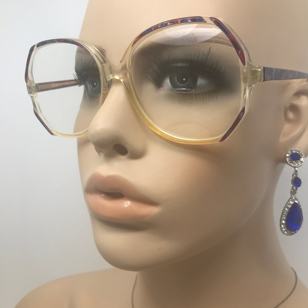 Vintage Oversize Eyeglasses Boots Freesia Glasses Frame Red Etsy