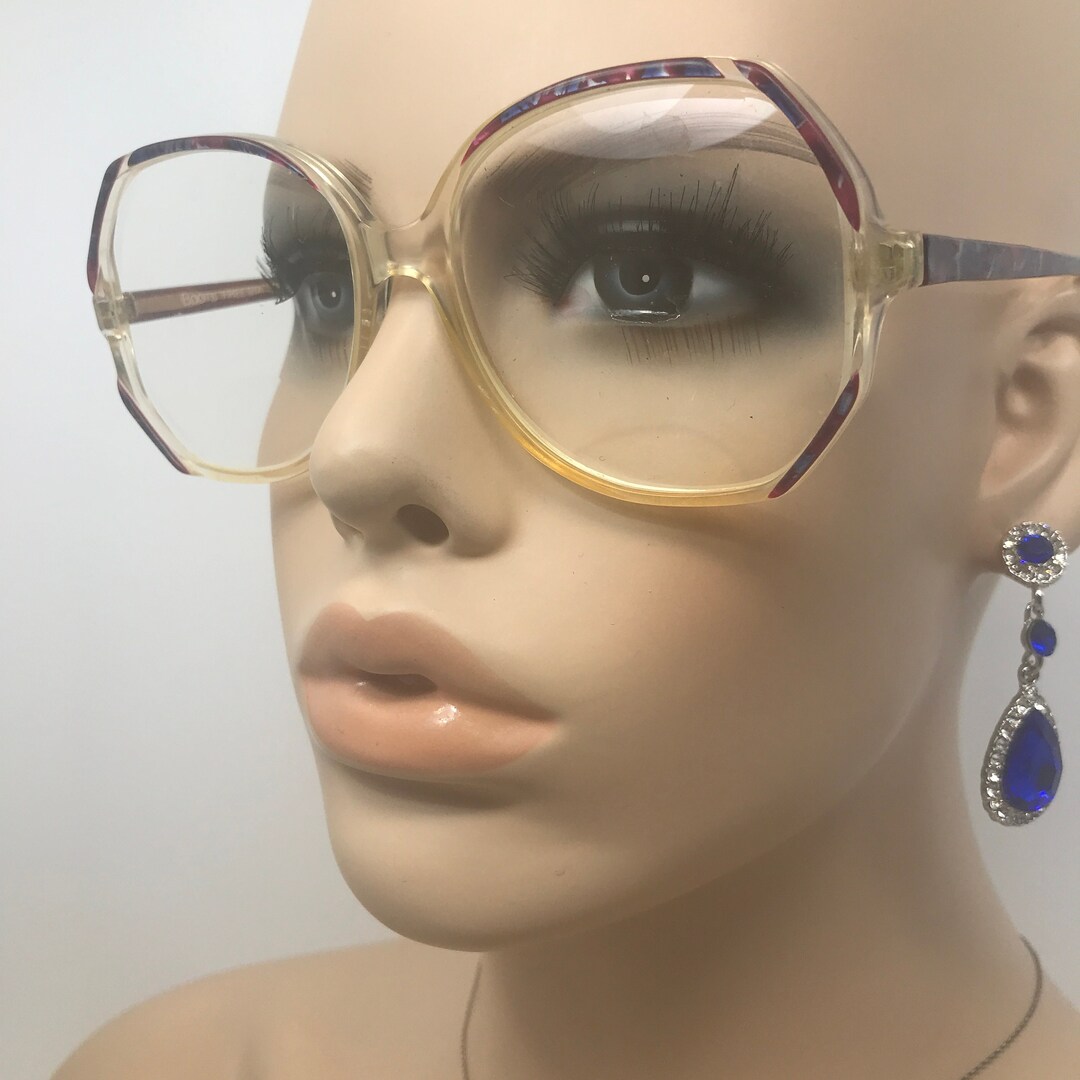 Vintage Oversize Eyeglasses Boots Freesia Glasses Frame Red - Etsy