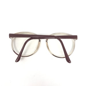 Vintage Specsavers MC-616 glasögonbåge röd rund panto begagnade glasögonbågar retro bild 6