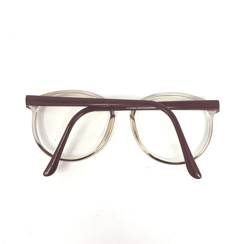 Vintage Specsavers MC-616 glasögonbåge röd rund panto begagnade glasögonbågar retro bild 6