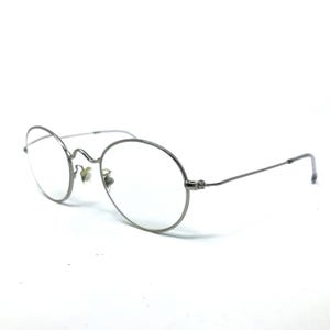 Vintage Suofeia Eyeglasses Glasses Frames Silver Round Eyeglasses Frame Retro
