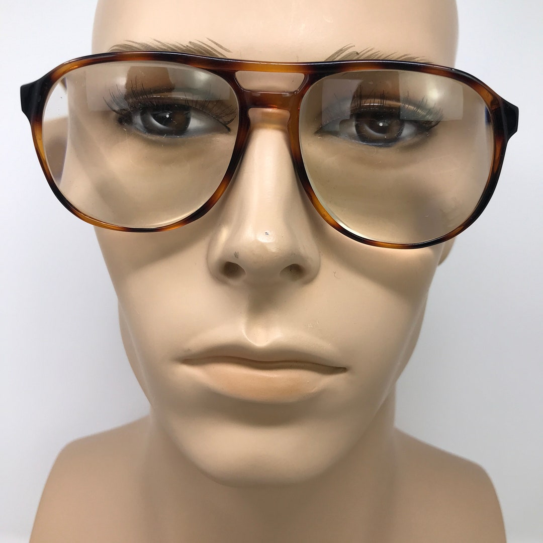 Vintage Eyeglasses Glasses Frames Brown Tortoise Etsy