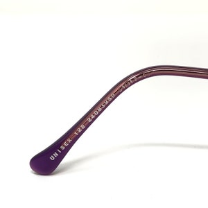 Vintage Specsavers Unisex 122 Glasögonbågar Lila Ovala Glasögonbågar Retro Herr Dam bild 9