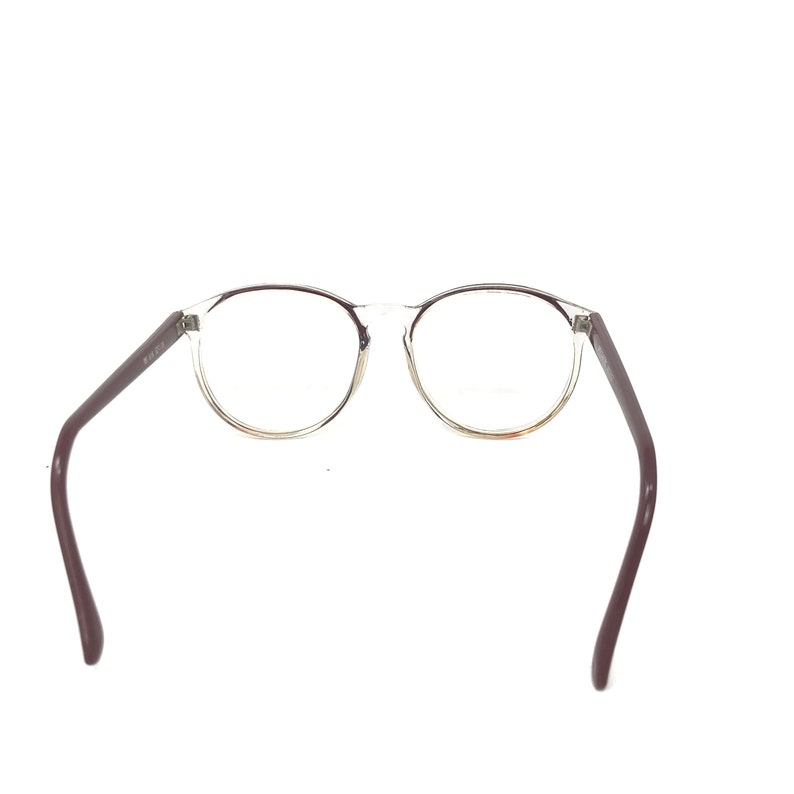 Vintage Specsavers MC-616 glasögonbåge röd rund panto begagnade glasögonbågar retro bild 4
