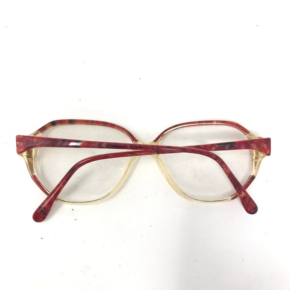 Vintage Ladies Eyeglasses Glasses Frames Red Clea… - image 6