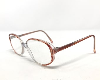 本物の 80 年代ヴィンテージ女性用オーバル眼鏡フレーム、未使用