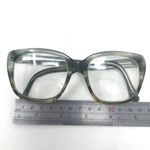 Vintage Mens Eyeglasses Glasses Frames Green Mott… - image 7