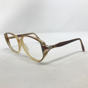 Vintage Oval Eyeglasses Royale By Sovereign Tresilla Glasses Frame Red Clear Used Eyeglass Frames Retro